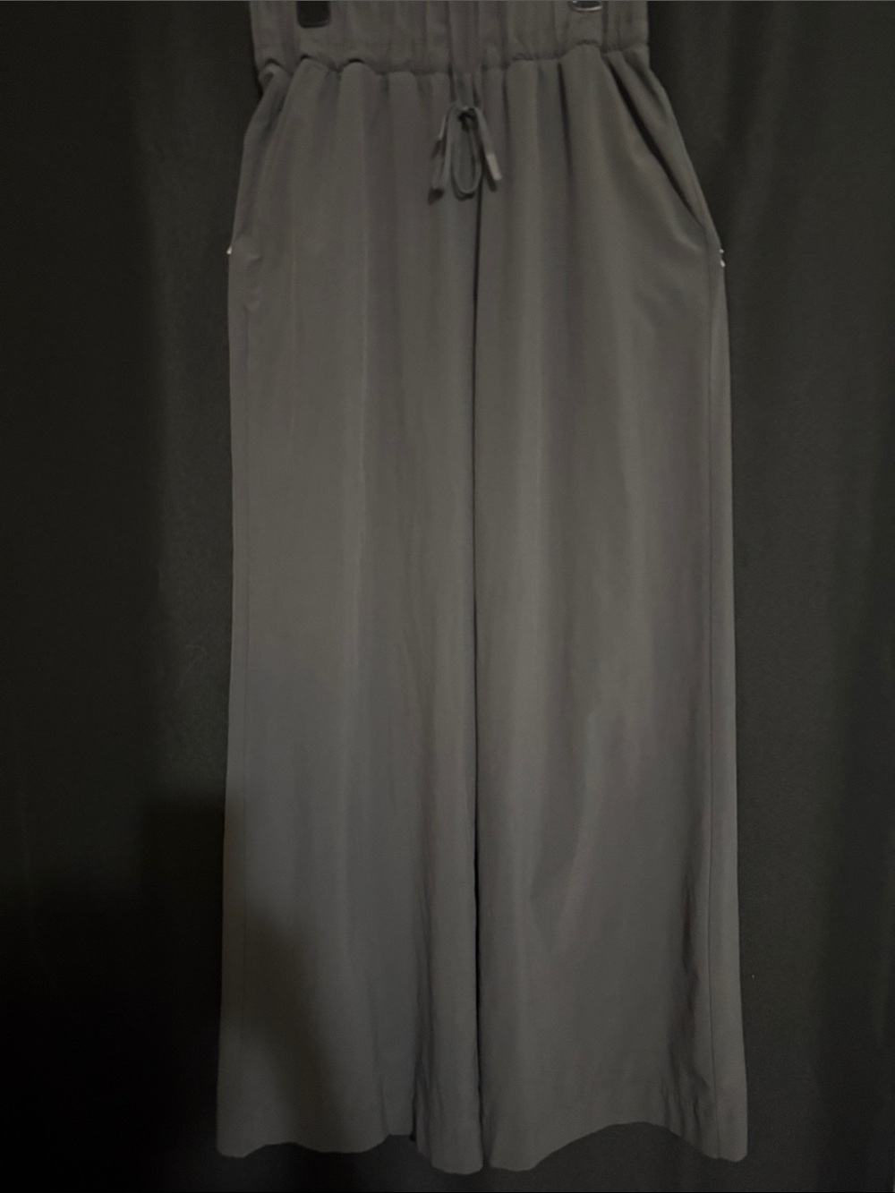 all in motion Wide-Leg Drawstring Pants - Charcoal Gray